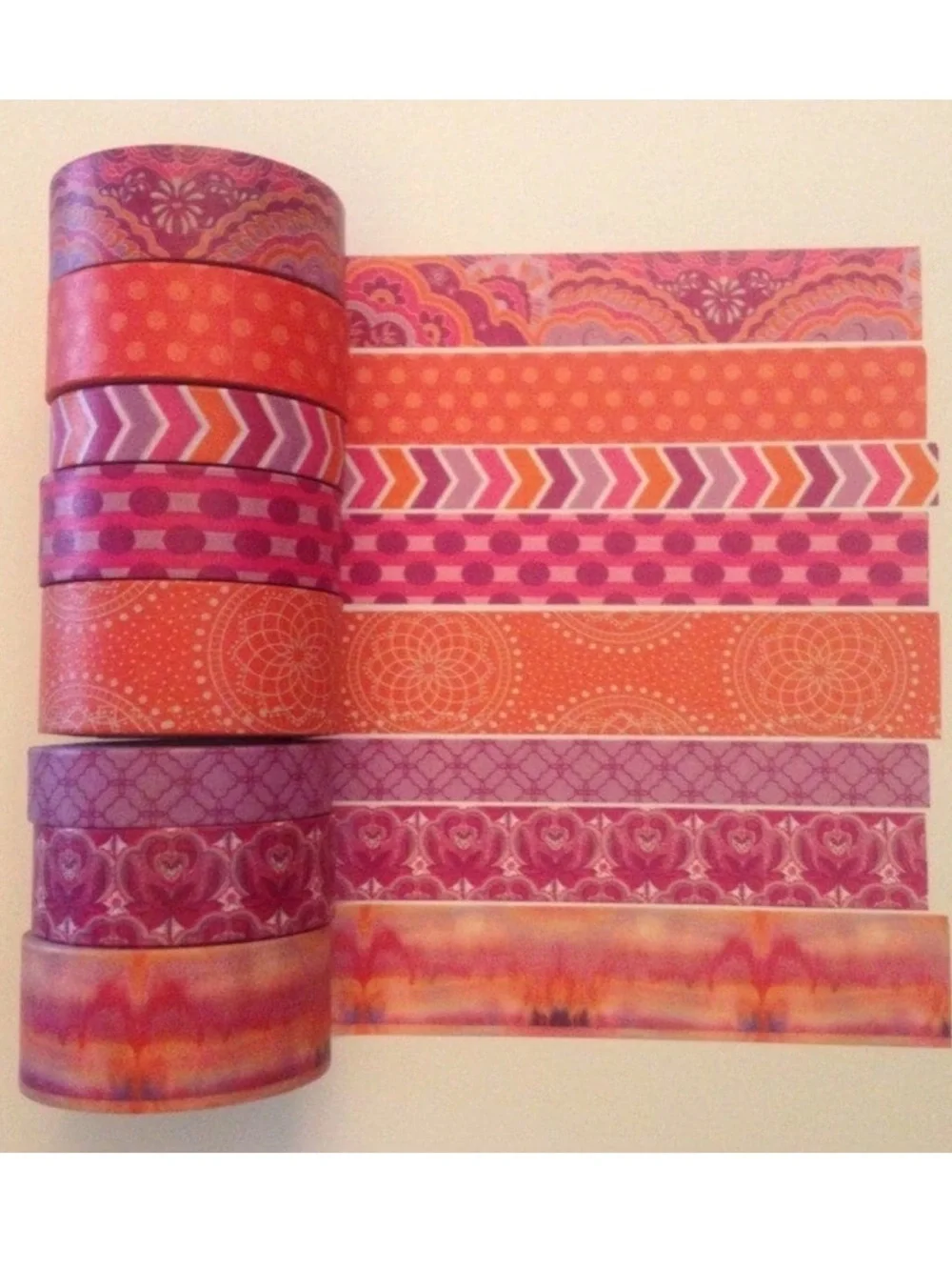 Recollections  | Washi Tube | Orange?Purple Marble